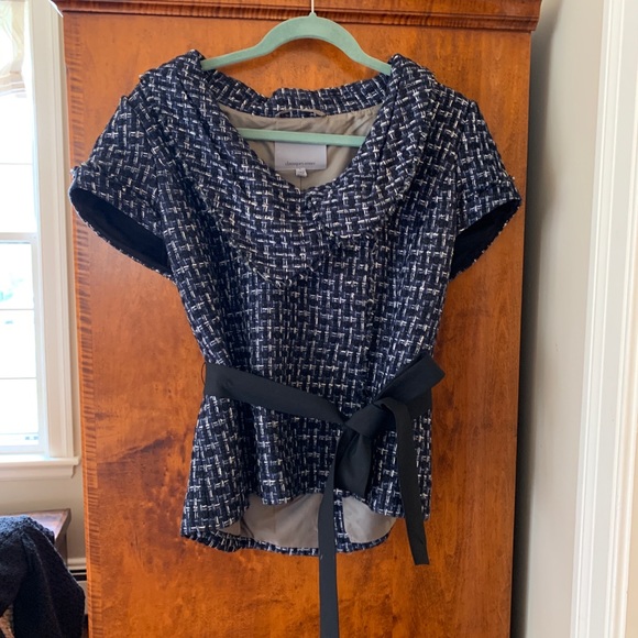 Classiques Entier Jackets & Blazers - Classiques Entier Blue tweed cross over blazer